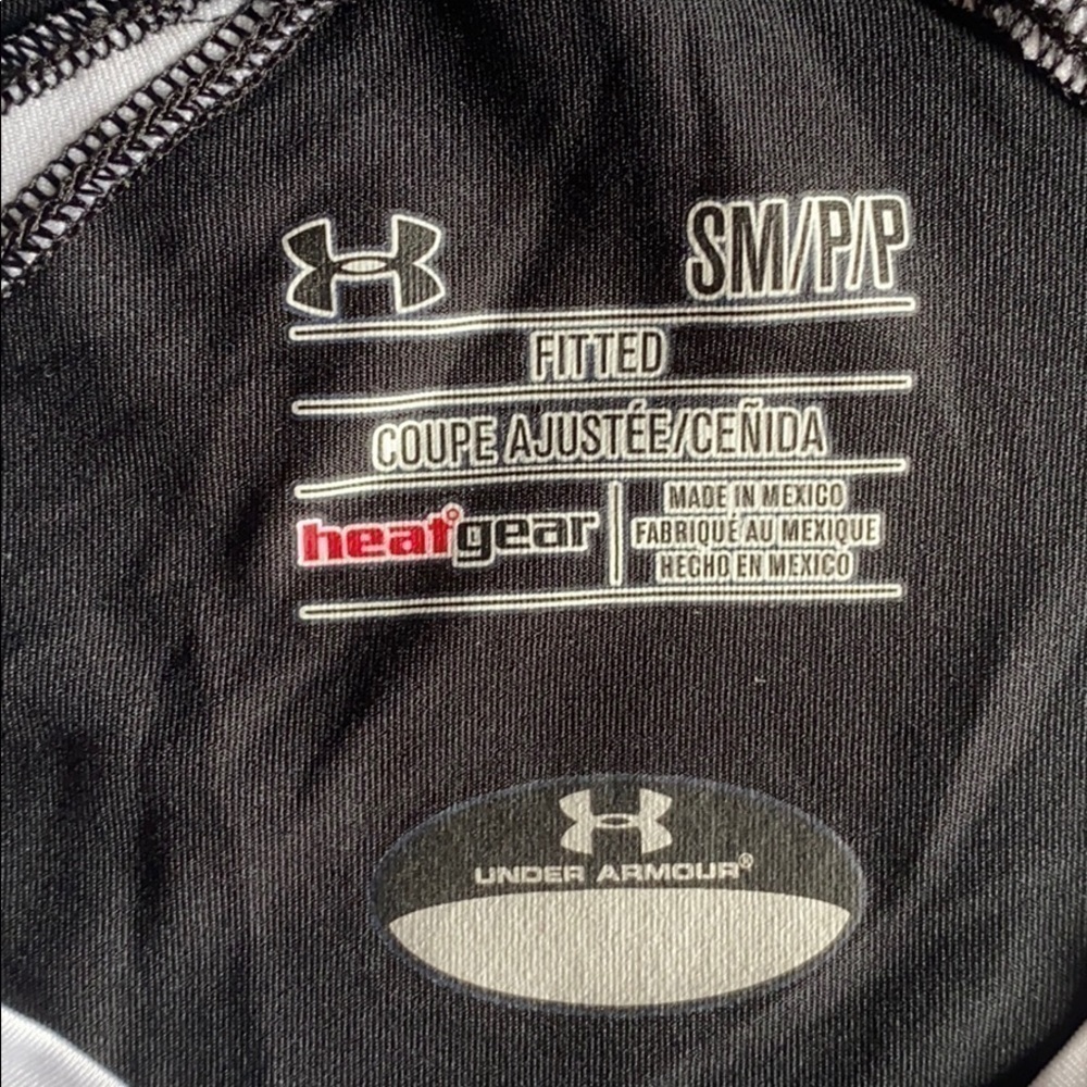 Under Armour Fitted Coupe Ajustee Black Shirt S - Picture 6 of 8